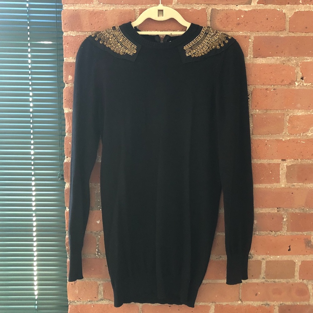 AKA New York Black Embellished Sweater